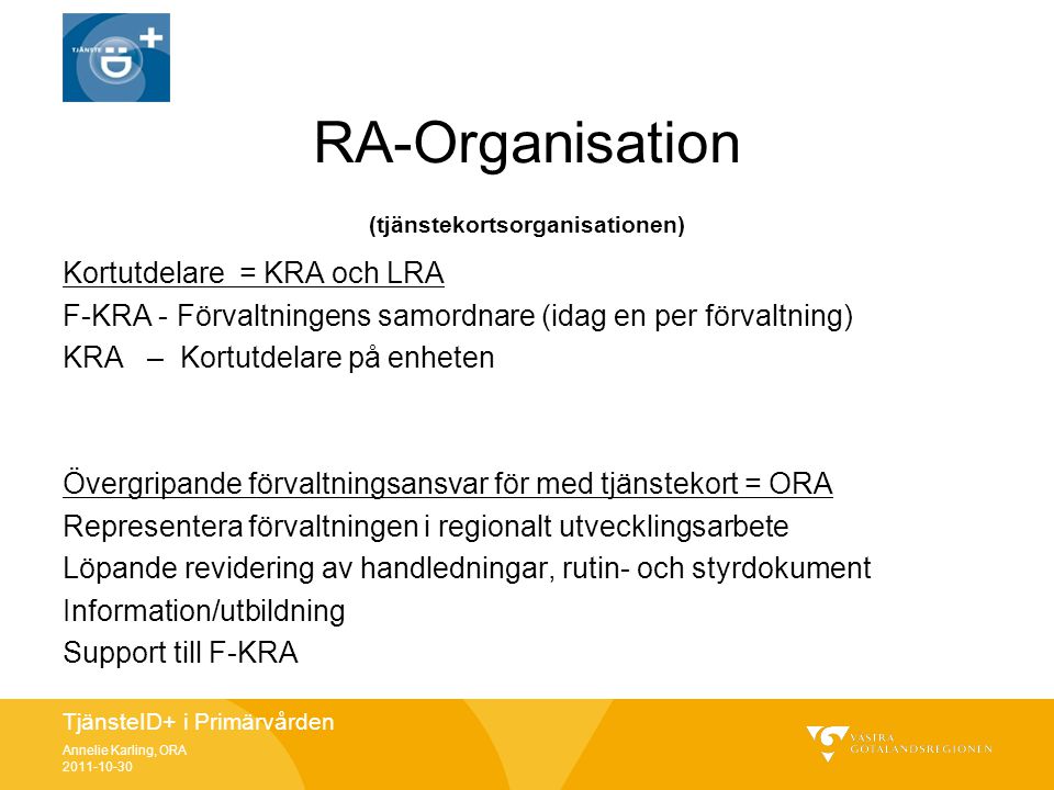 RA-Organisation (tjänstekortsorganisationen)