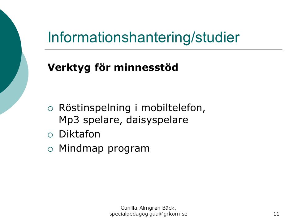 Informationshantering/studier