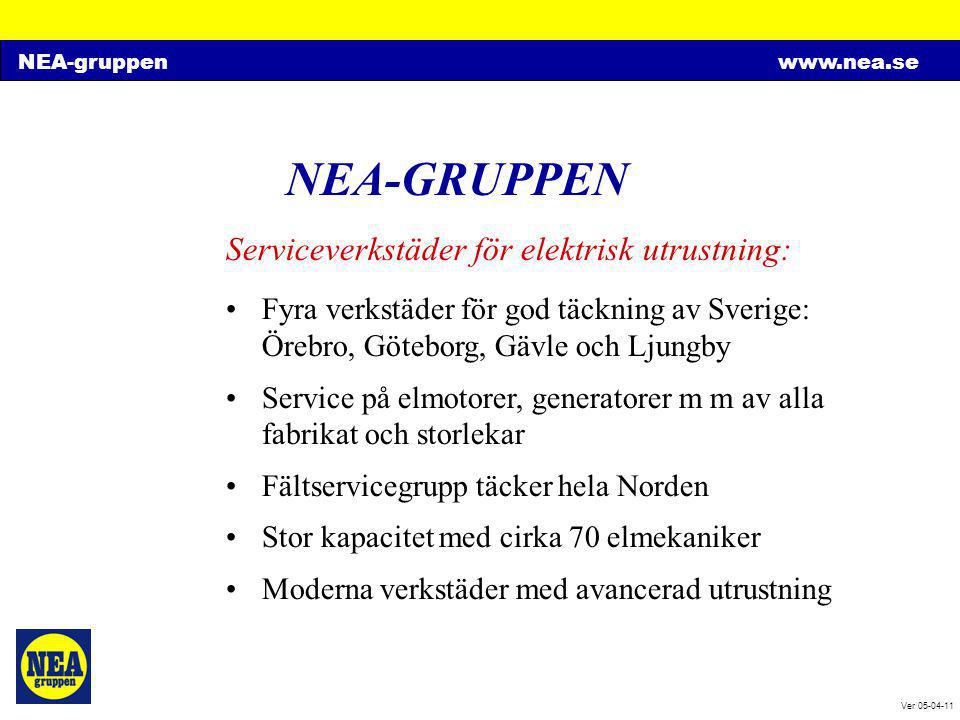 NEA-GRUPPEN Serviceverkstäder för elektrisk utrustning:
