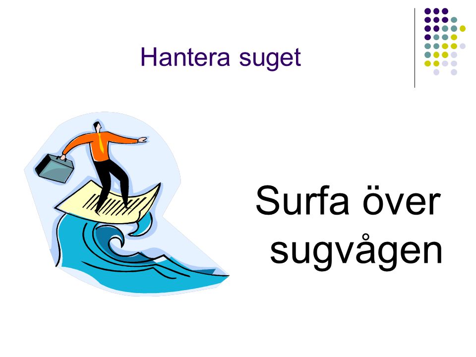Hantera suget Surfa över sugvågen