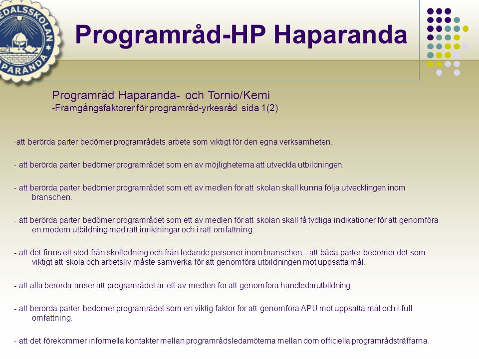 Programråd-HP Haparanda