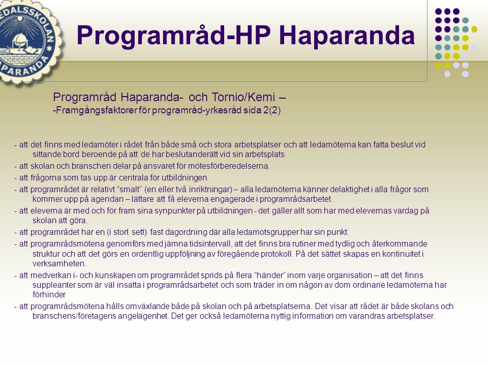 Programråd-HP Haparanda