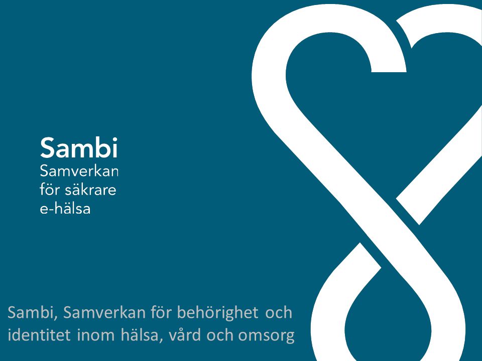 Sambi, Samverkan för behörighet och identitet inom hälsa, vård och omsorg