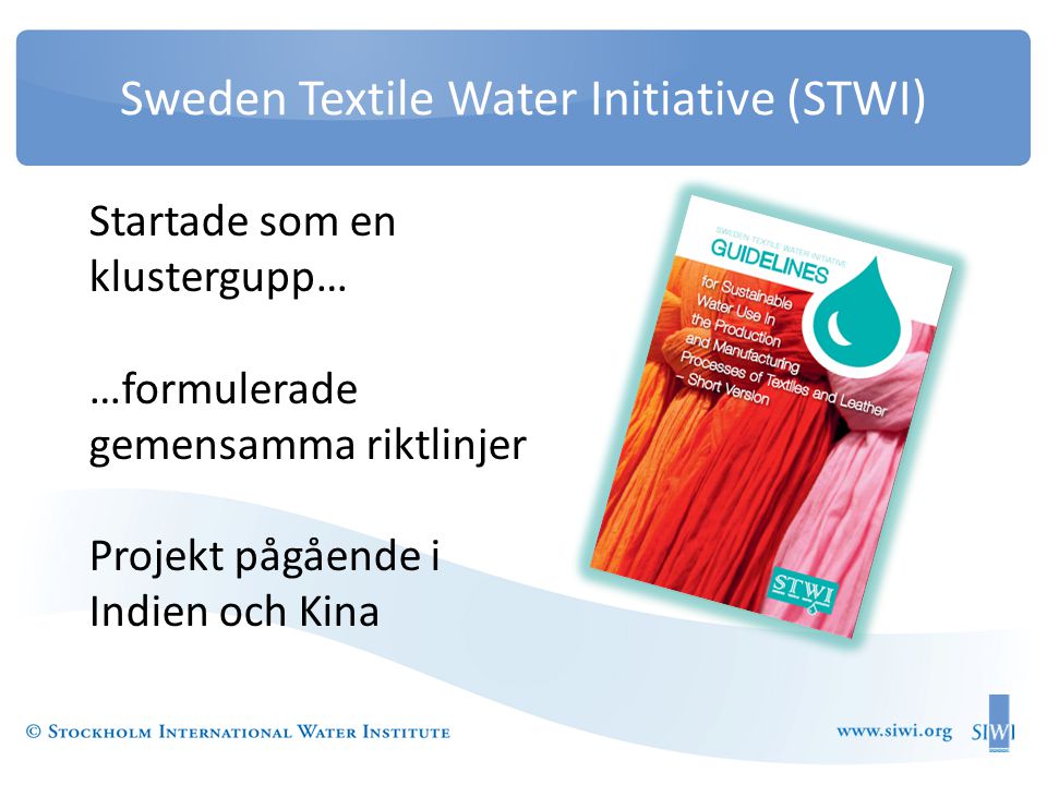 Sweden Textile Water Initiative (STWI)