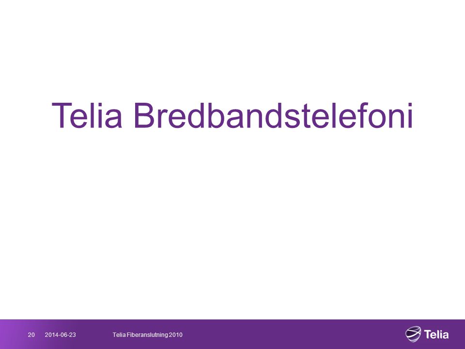 Telia Bredbandstelefoni