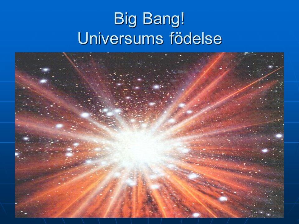 Big Bang! Universums födelse