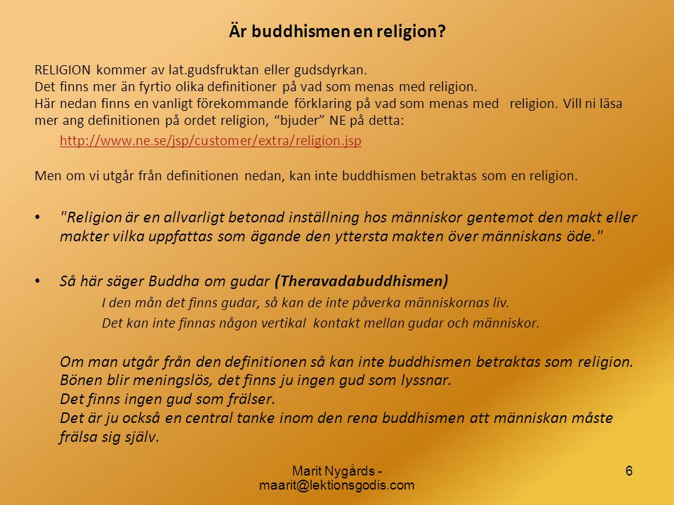 Är buddhismen en religion