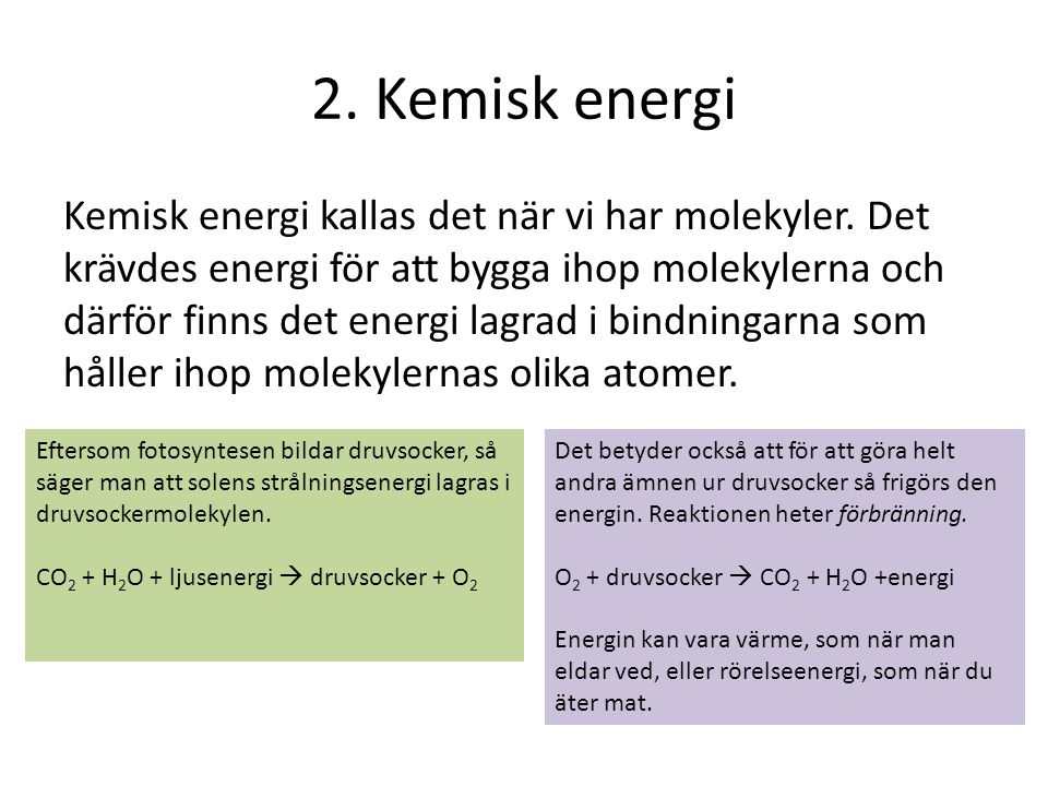 2. Kemisk energi