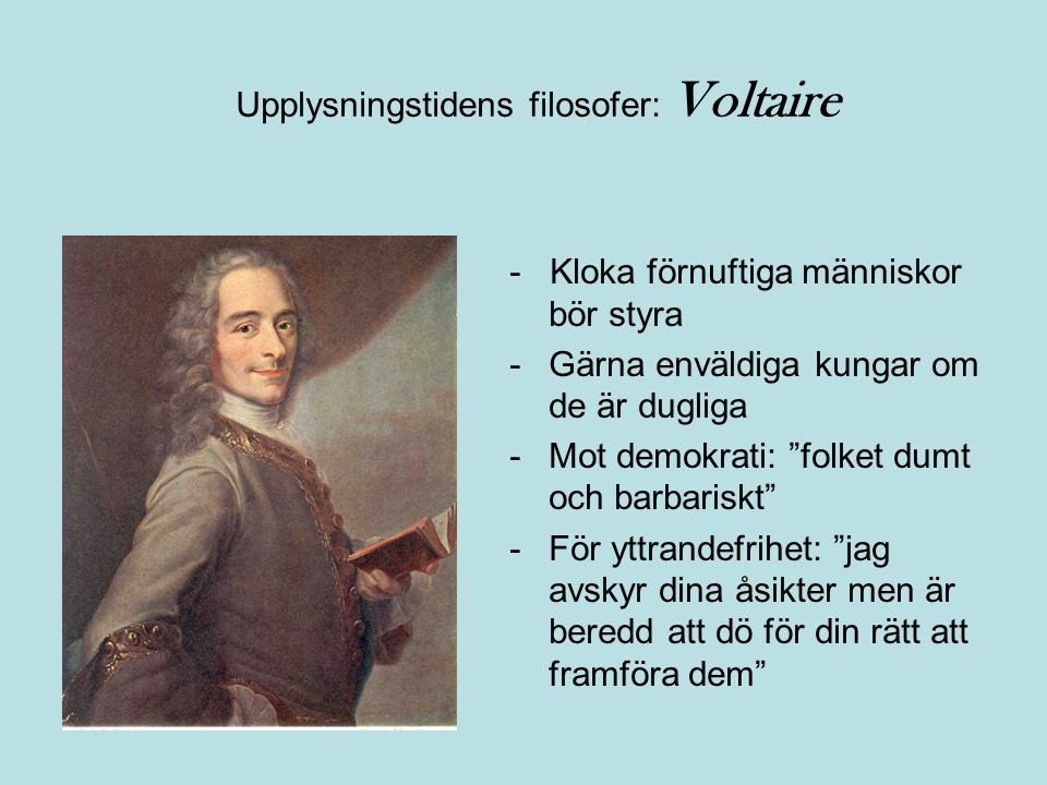 Upplysningstidens filosofer: Voltaire