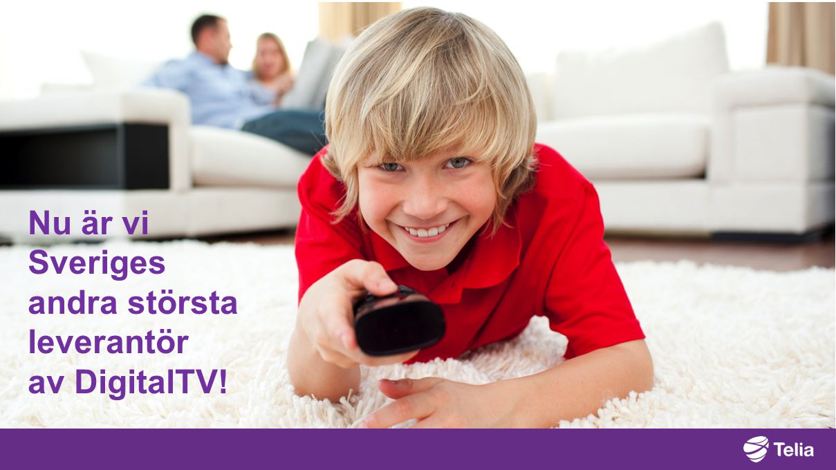 Nu är vi Sveriges andra största leverantör av DigitalTV!