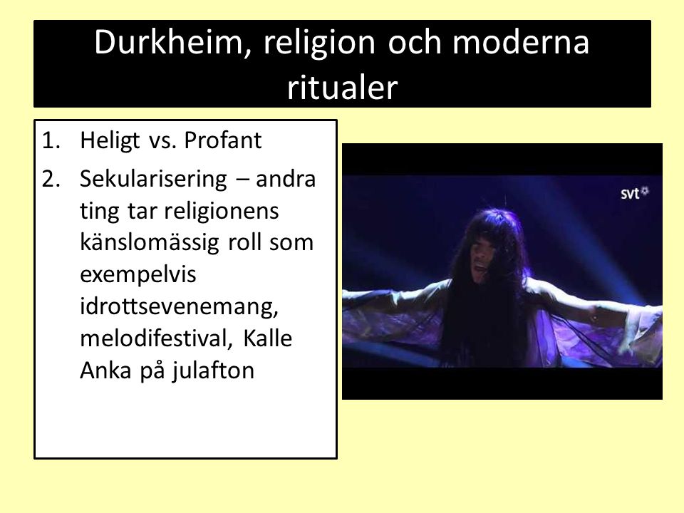 Durkheim, religion och moderna ritualer