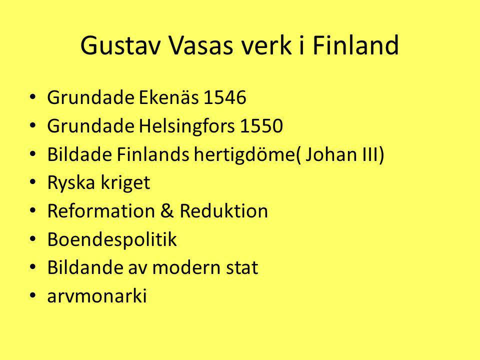 Gustav Vasas verk i Finland