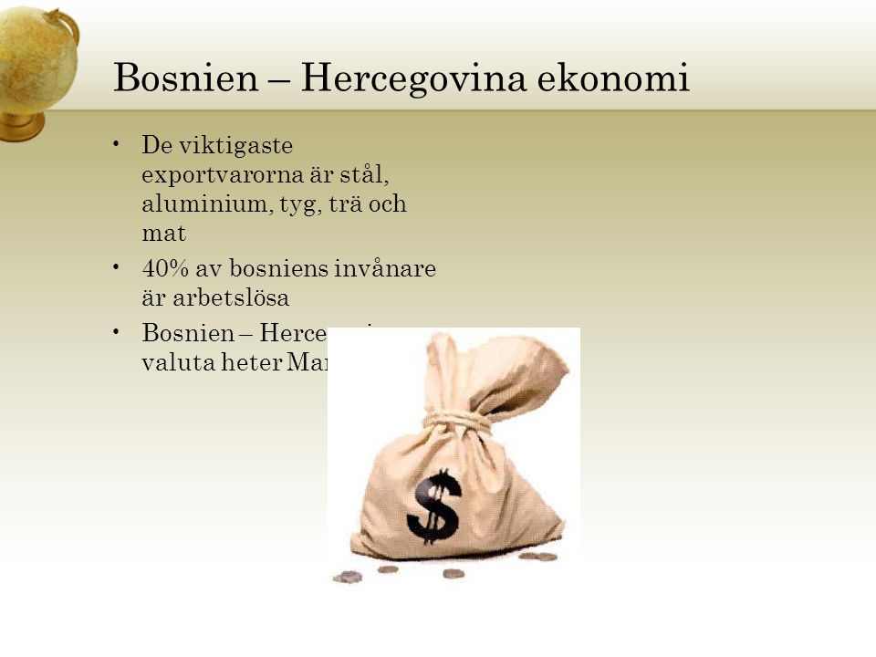 Bosnien – Hercegovina ekonomi