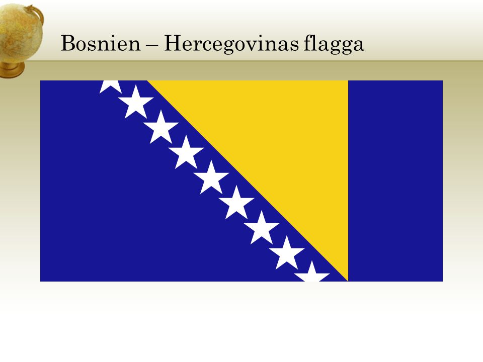 Bosnien – Hercegovinas flagga
