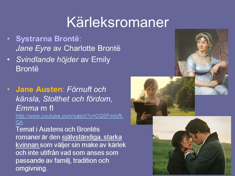 Kärleksromaner Systrarna Brontë: Jane Eyre av Charlotte Brontë