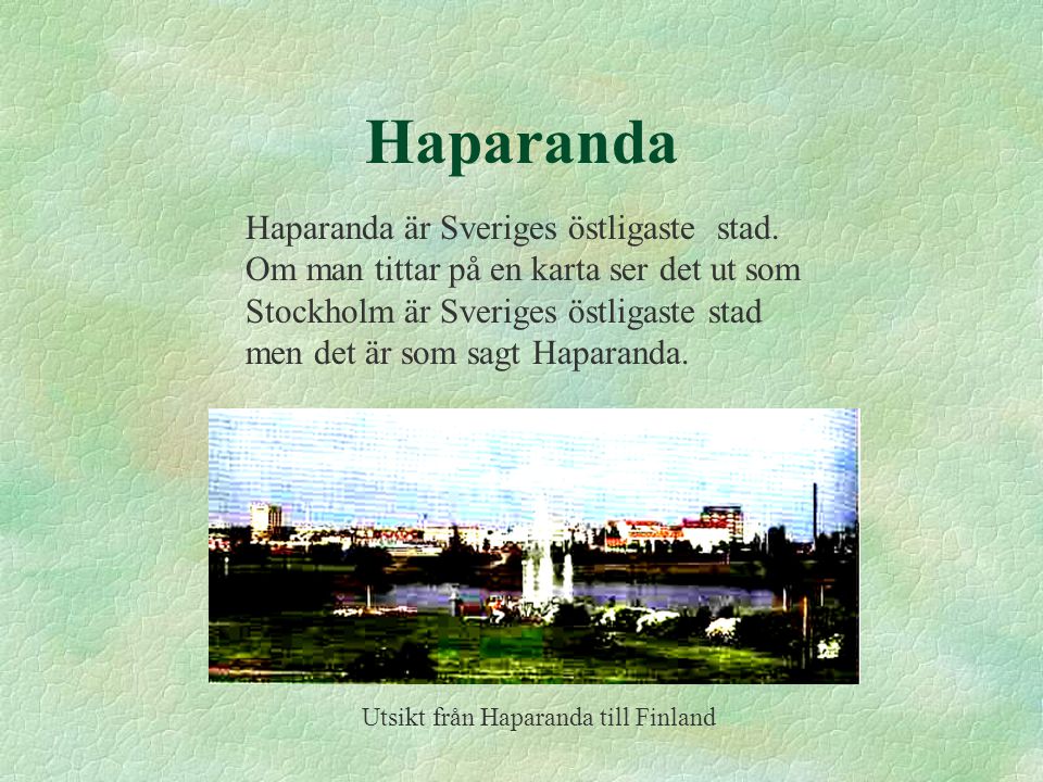 Utsikt från Haparanda till Finland