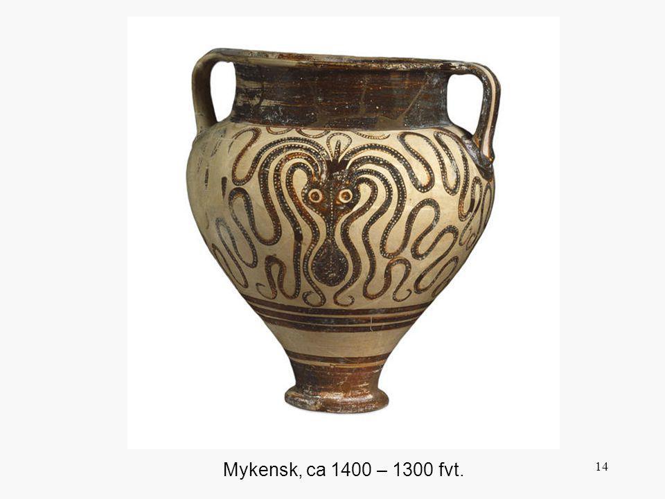 Detta marina motiv var lika välkänt för greker då som nu, och var mycket populärt.