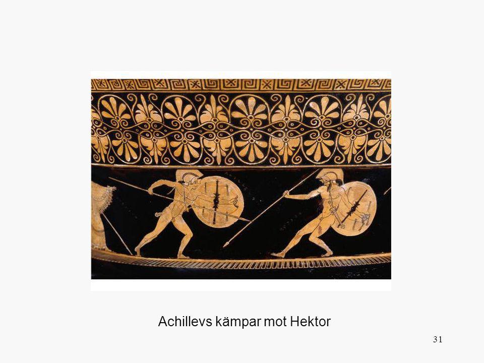 Achillevs kämpar mot Hektor