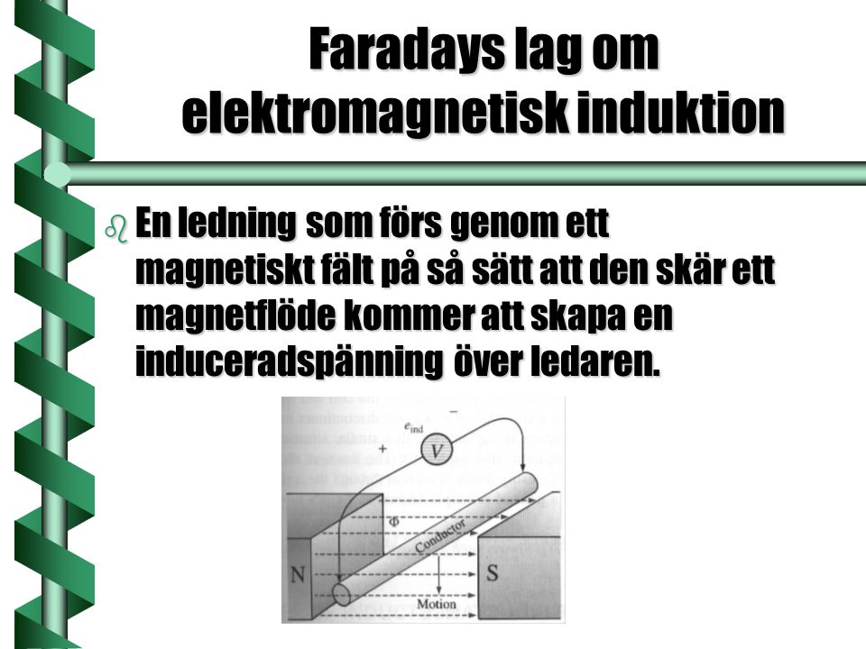 Faradays lag om elektromagnetisk induktion