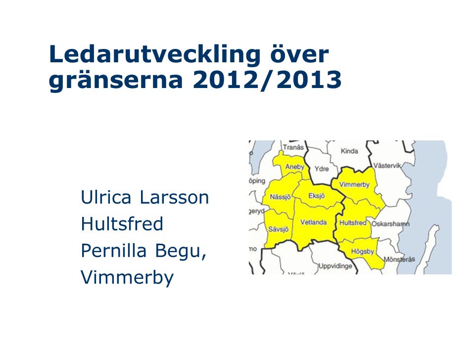 Ledarutveckling över gränserna 2012/2013