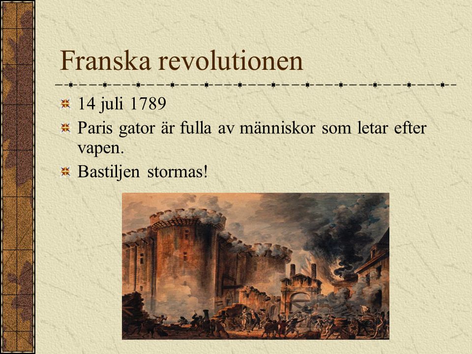 Franska revolutionen 14 juli 1789