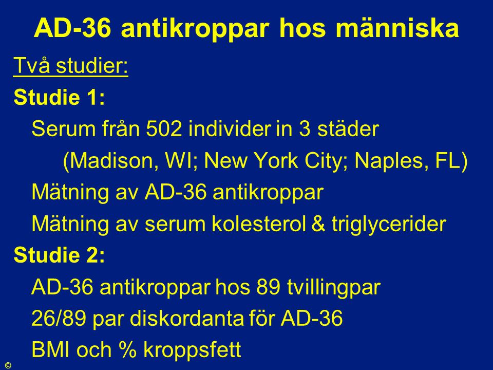 AD-36 antikroppar hos människa