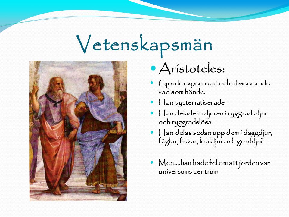 Vetenskapsmän Aristoteles: