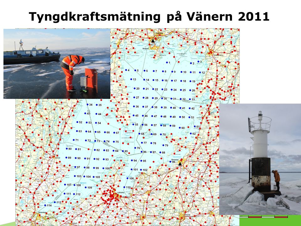 Tyngdkraftsmätning på Vänern 2011