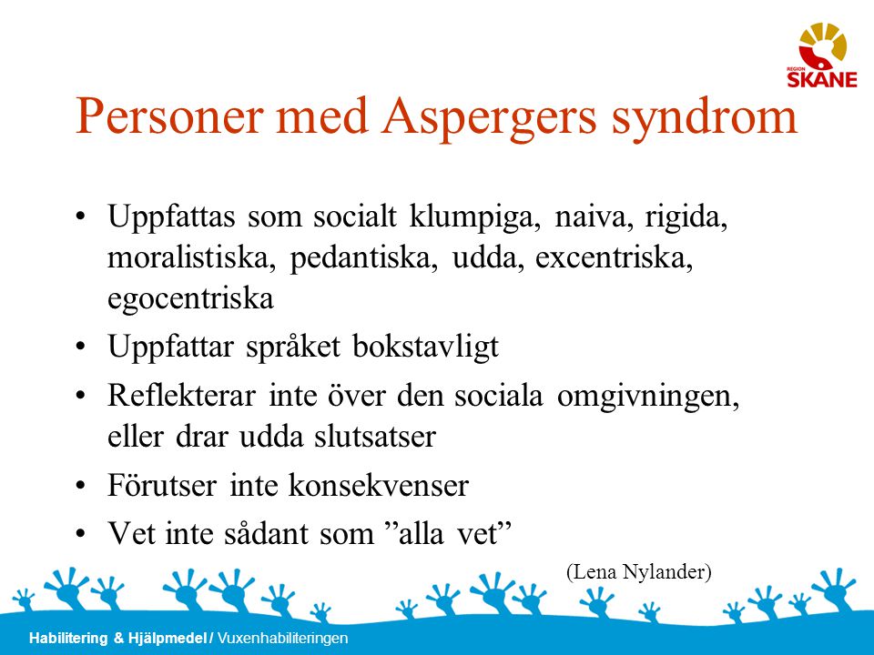 Personer med Aspergers syndrom
