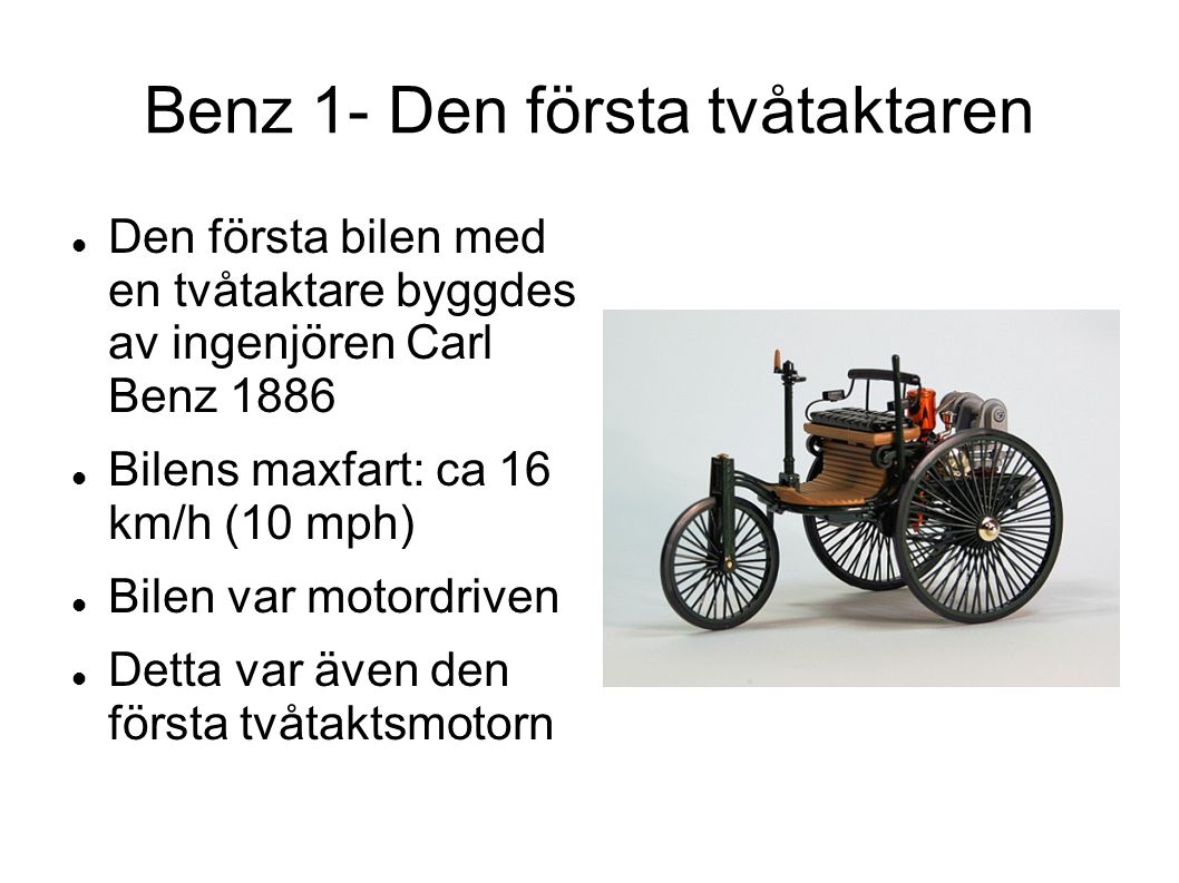 Benz 1- Den första tvåtaktaren