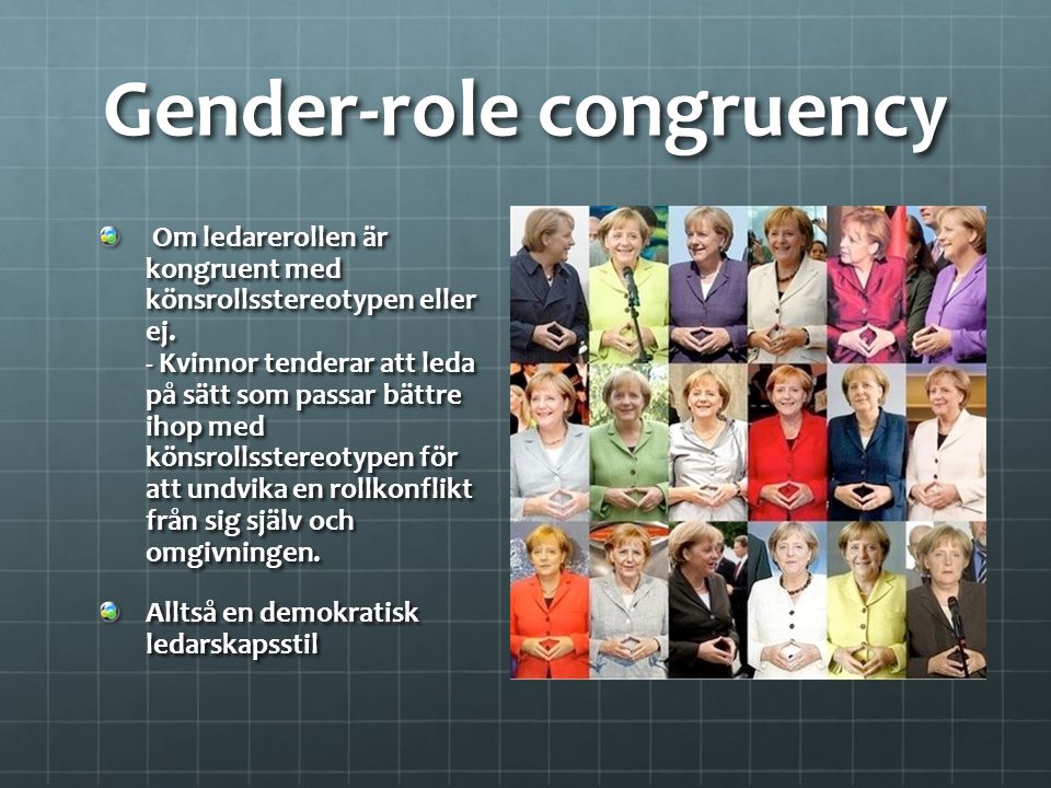 Gender-role congruency