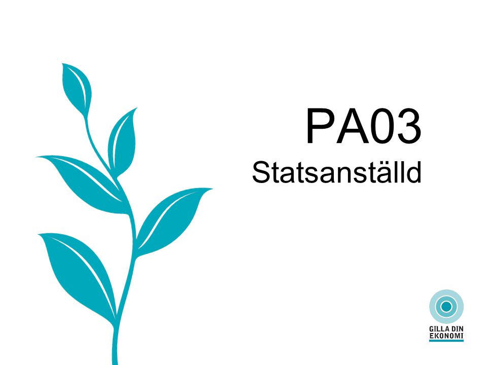 PA03 Statsanställd