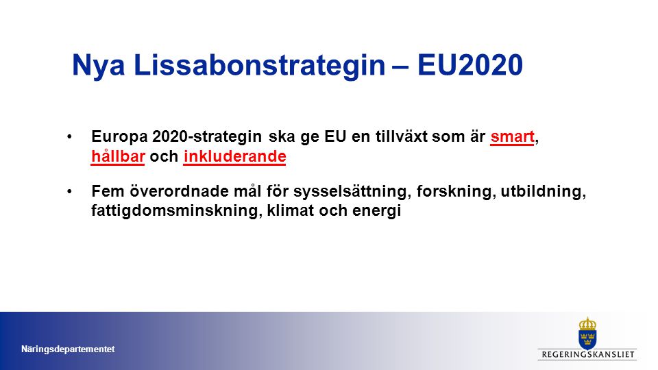 Nya Lissabonstrategin – EU2020
