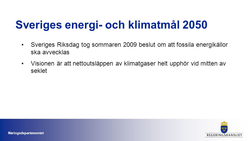 Sveriges energi- och klimatmål 2050
