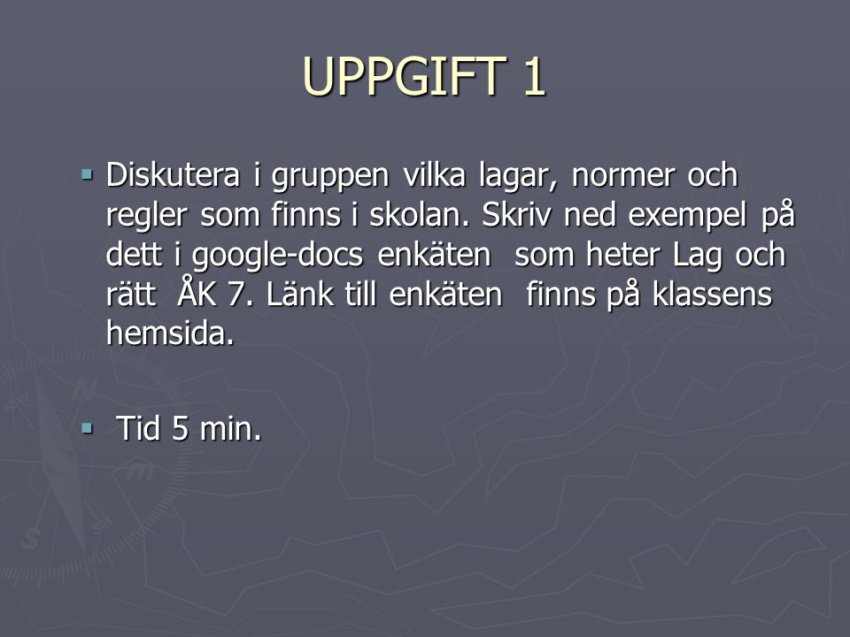 UPPGIFT 1
