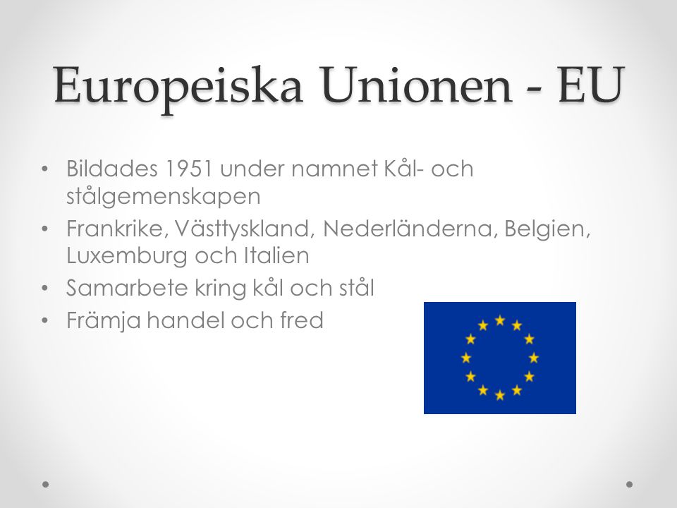 Europeiska Unionen - EU