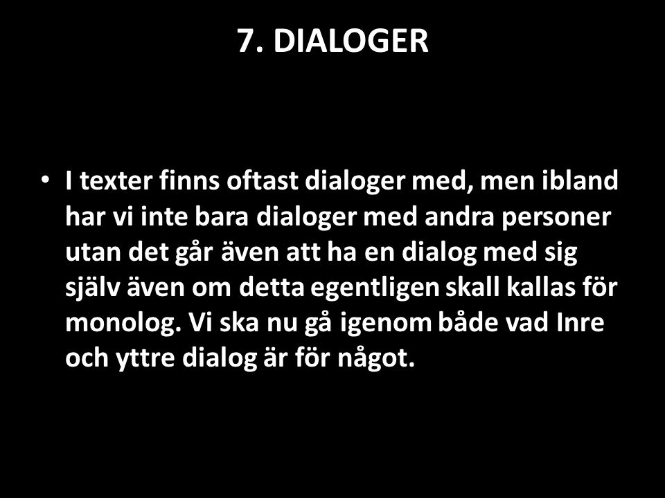 7. DIALOGER