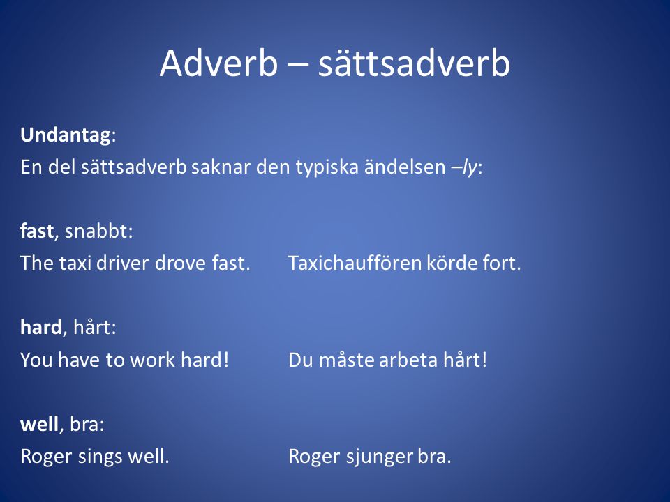 Adverb – sättsadverb