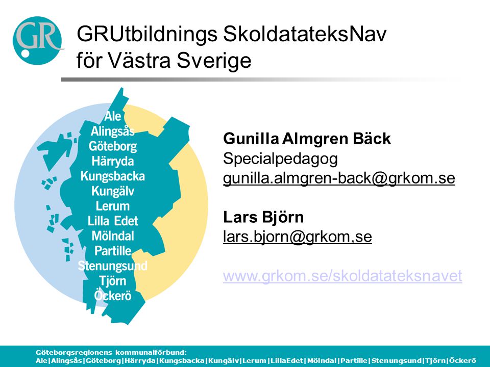 GRUtbildnings SkoldatateksNav för Västra Sverige