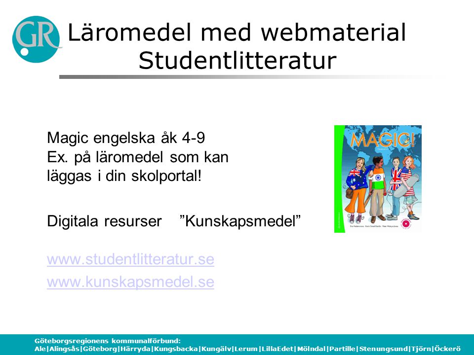 Läromedel med webmaterial Studentlitteratur