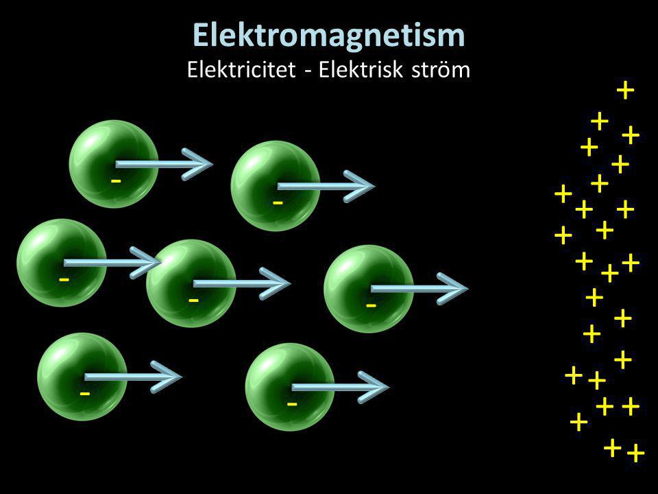 Elektricitet - Elektrisk ström