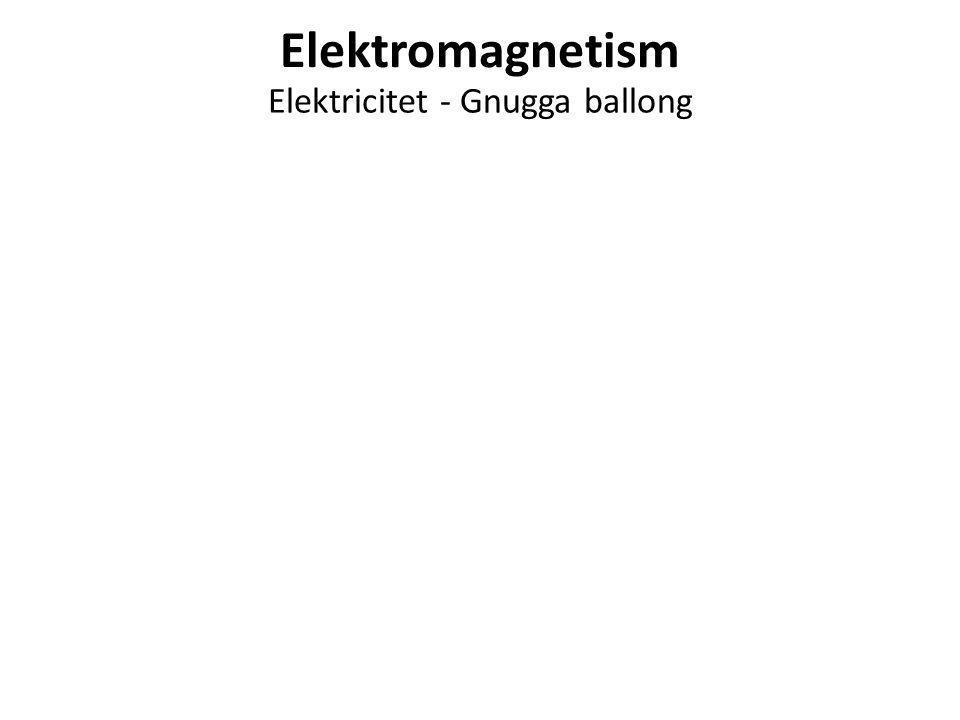 Elektricitet - Gnugga ballong