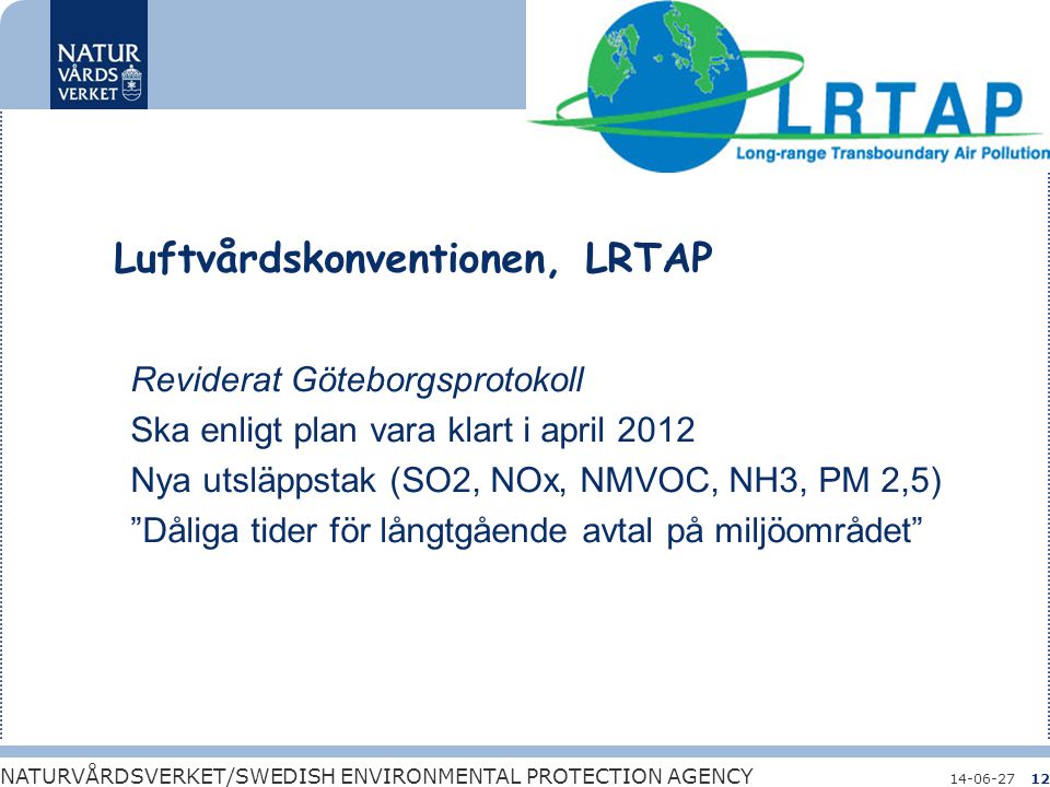 Luftvårdskonventionen, LRTAP
