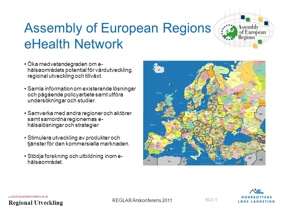 Assembly of European Regions eHealth Network