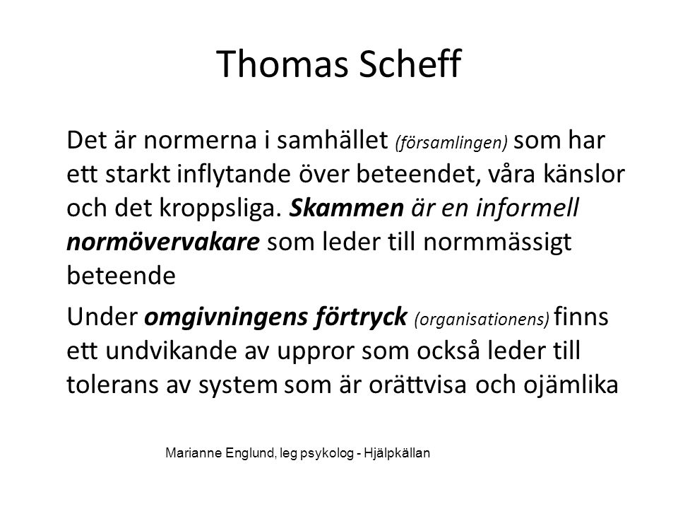 Thomas Scheff