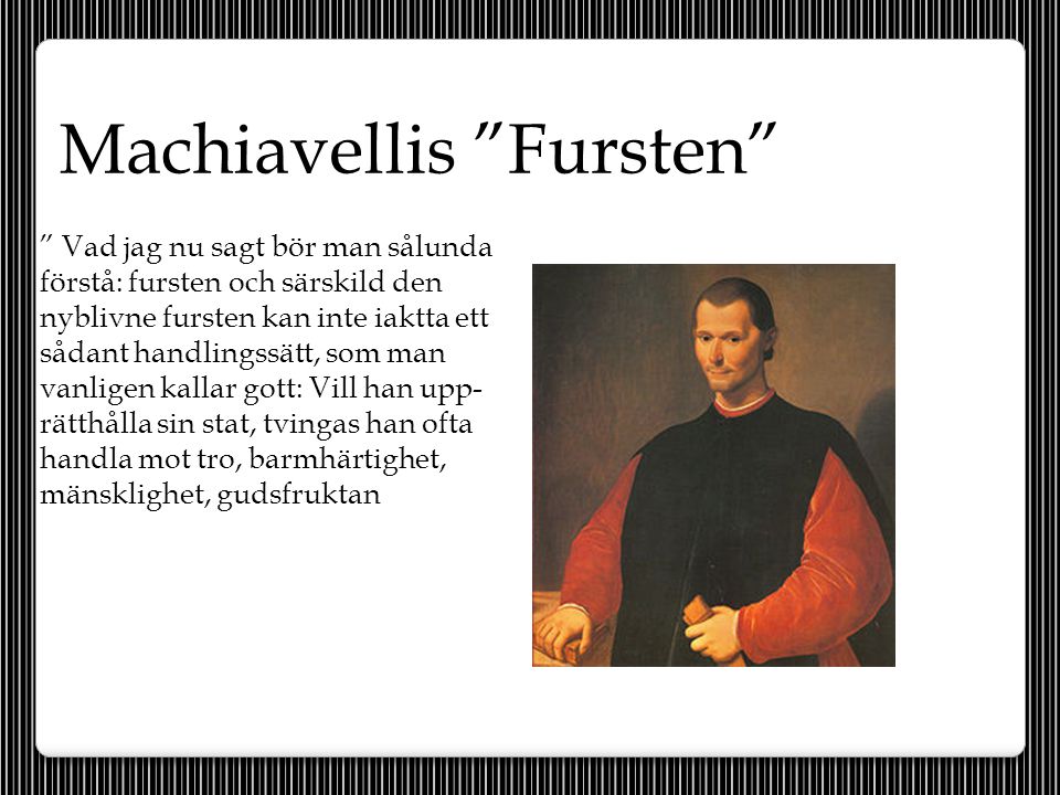 Machiavellis Fursten