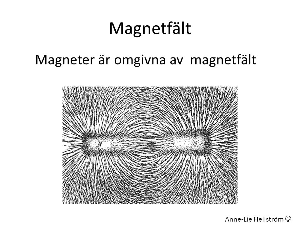 Magnetfält Magneter är omgivna av magnetfält Anne-Lie Hellström 