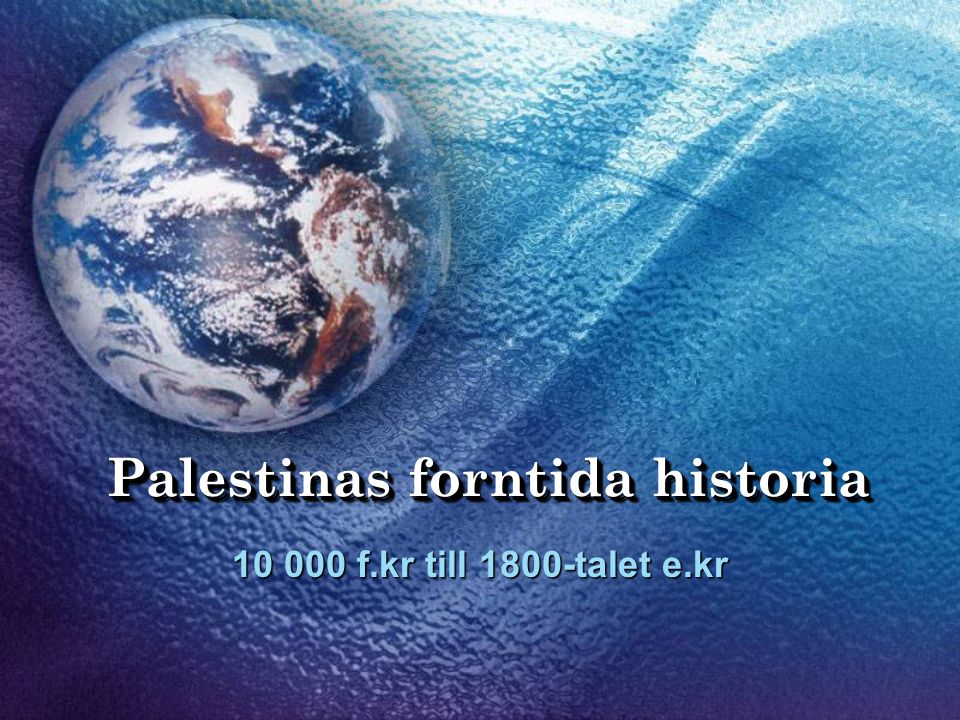 Palestinas forntida historia