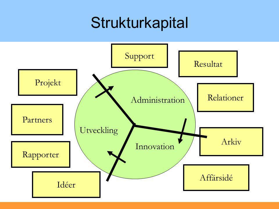 Strukturkapital Support Resultat Projekt Relationer Administration