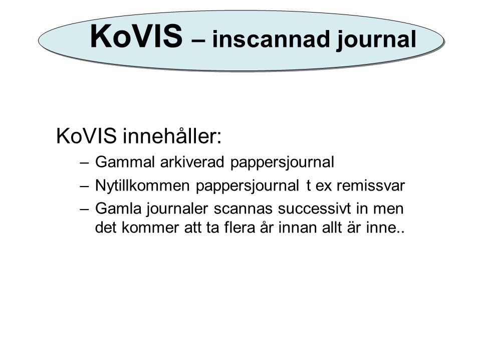 KoVIS – inscannad journal